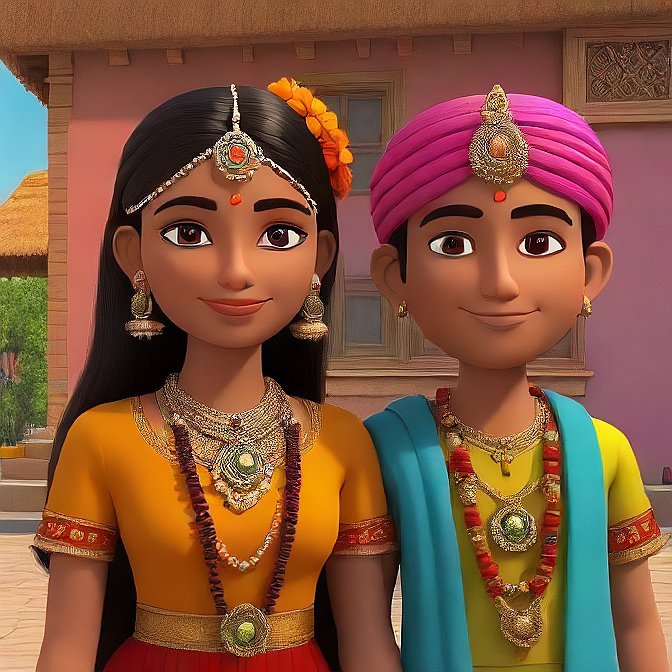 3D cartoon character art